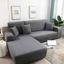 Load image into Gallery viewer, Plain Corner Sofa Covers for Living Room Elastic Spandex Couch Cover Stretch Slipcovers L Shape Sofa Need Buy 2pcs Sofa Cover