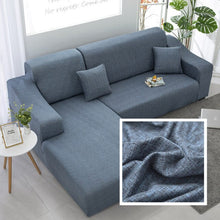 Load image into Gallery viewer, Plain Corner Sofa Covers for Living Room Elastic Spandex Couch Cover Stretch Slipcovers L Shape Sofa Need Buy 2pcs Sofa Cover