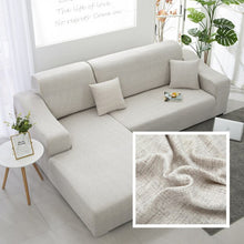 Load image into Gallery viewer, Plain Corner Sofa Covers for Living Room Elastic Spandex Couch Cover Stretch Slipcovers L Shape Sofa Need Buy 2pcs Sofa Cover