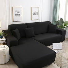 Load image into Gallery viewer, Plain Corner Sofa Covers for Living Room Elastic Spandex Couch Cover Stretch Slipcovers L Shape Sofa Need Buy 2pcs Sofa Cover