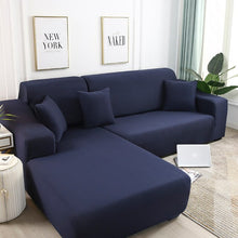 Load image into Gallery viewer, Plain Corner Sofa Covers for Living Room Elastic Spandex Couch Cover Stretch Slipcovers L Shape Sofa Need Buy 2pcs Sofa Cover
