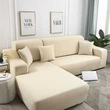 Load image into Gallery viewer, Plain Corner Sofa Covers for Living Room Elastic Spandex Couch Cover Stretch Slipcovers L Shape Sofa Need Buy 2pcs Sofa Cover