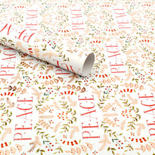 Load image into Gallery viewer, 3pcs Christmas Gift Decoration Paper Birthday Gift Wrapping Paper Peace and Love Snowflake Animated Minimalist Style 50*70cm