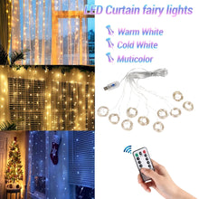 Load image into Gallery viewer, Christmas Lights Curtain Garland Merry Christmas Decorations For Home Christmas Ornaments Xmas Gifts Navidad New Year Decor