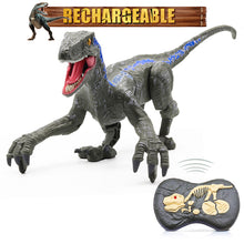 Load image into Gallery viewer, Kid RC Dinosaur Toys For Boys Intelligent Raptor Remote Control Jurassic Dinosaur Electric Walking Animals Toys Children Gift