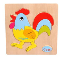 Load image into Gallery viewer, Kids 3D Puzzles Jigsaw Wooden Toys For Children Cartoon Animal Traffic Puzzles Intelligence Children Early Educational Toys