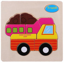 Load image into Gallery viewer, Kids 3D Puzzles Jigsaw Wooden Toys For Children Cartoon Animal Traffic Puzzles Intelligence Children Early Educational Toys