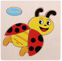 Load image into Gallery viewer, Kids 3D Puzzles Jigsaw Wooden Toys For Children Cartoon Animal Traffic Puzzles Intelligence Children Early Educational Toys