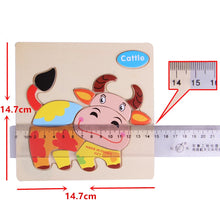 Load image into Gallery viewer, Kids 3D Puzzles Jigsaw Wooden Toys For Children Cartoon Animal Traffic Puzzles Intelligence Children Early Educational Toys