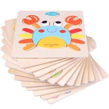 Load image into Gallery viewer, Kids 3D Puzzles Jigsaw Wooden Toys For Children Cartoon Animal Traffic Puzzles Intelligence Children Early Educational Toys