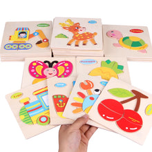 Load image into Gallery viewer, Kids 3D Puzzles Jigsaw Wooden Toys For Children Cartoon Animal Traffic Puzzles Intelligence Children Early Educational Toys