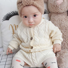 Load image into Gallery viewer, Kids Baby Clothing Suit Boys Girls Knit Set Sweater Cardigan + Shorts Suits Autumn Winter Children Toddler Infant Clothes