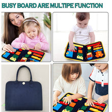 Load image into Gallery viewer, Kids Busy Board Buckle 1-5 Years Old Zip Button Lace Up Tool Toy Early Education Dress Aids Preschool Toys For Kids