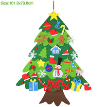 Load image into Gallery viewer, Kids DIY Felt Christmas Tree Christmas Decoration for Home Navidad New Year Gifts Christmas Ornaments Santa Claus Xmas Tree