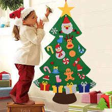 Load image into Gallery viewer, Kids DIY Felt Christmas Tree Christmas Decoration for Home Navidad New Year Gifts Christmas Ornaments Santa Claus Xmas Tree