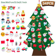 Load image into Gallery viewer, Kids DIY Felt Christmas Tree Merry Christmas Decorations For Home Christmas Ornaments Navidad New Year Gifts Xmas Tree