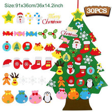 Load image into Gallery viewer, Kids DIY Felt Christmas Tree Merry Christmas Decorations For Home Christmas Ornaments Navidad New Year Gifts Xmas Tree