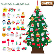 Load image into Gallery viewer, Kids DIY Felt Christmas Tree Merry Christmas Decorations For Home Christmas Ornaments Navidad New Year Gifts Xmas Tree