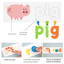 Load image into Gallery viewer, Kids Spell Word Game Wooden Toy Early Learning Jigsaw Letter Alphabet 3D Puzzle Baby Educational Toys for Children