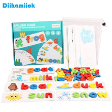 Load image into Gallery viewer, Kids Spell Word Game Wooden Toy Early Learning Jigsaw Letter Alphabet 3D Puzzle Baby Educational Toys for Children
