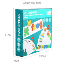 Load image into Gallery viewer, Kids Spell Word Game Wooden Toy Early Learning Jigsaw Letter Alphabet 3D Puzzle Baby Educational Toys for Children
