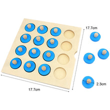 Load image into Gallery viewer, Kids Wooden Puzzle Toy Memory Match Chess Game Blue Memory Chess Children Early Educational Family Party Table Game for Children