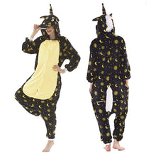 Load image into Gallery viewer, Women Unicorn Stitch Onesies Unisex Winter Christmas Pajamas Nightwear Costumes Adults Flannel Sleepwear Pyjama