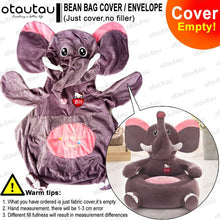 Load image into Gallery viewer, Children Cartoon Sofa Cover Beanbag Chair Cute Pouf Ottoman Armchair Couch Soft Velvet Floor Seat Puff Futon Kids Furniture Gift