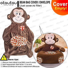 Load image into Gallery viewer, Children Cartoon Sofa Cover Beanbag Chair Cute Pouf Ottoman Armchair Couch Soft Velvet Floor Seat Puff Futon Kids Furniture Gift