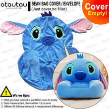 Load image into Gallery viewer, Children Cartoon Sofa Cover Beanbag Chair Cute Pouf Ottoman Armchair Couch Soft Velvet Floor Seat Puff Futon Kids Furniture Gift