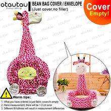 Load image into Gallery viewer, Children Cartoon Sofa Cover Beanbag Chair Cute Pouf Ottoman Armchair Couch Soft Velvet Floor Seat Puff Futon Kids Furniture Gift