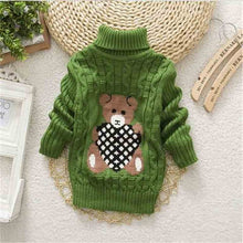 Load image into Gallery viewer, Children Clothes High Quality Baby Girls Boys Pullovers Turtleneck Sweaters Autumn Winter Warm Cartoon clothes wear Kids Sweater