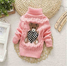 Load image into Gallery viewer, Children Clothes High Quality Baby Girls Boys Pullovers Turtleneck Sweaters Autumn Winter Warm Cartoon clothes wear Kids Sweater
