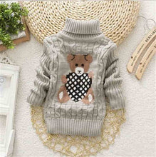 Load image into Gallery viewer, Children Clothes High Quality Baby Girls Boys Pullovers Turtleneck Sweaters Autumn Winter Warm Cartoon clothes wear Kids Sweater