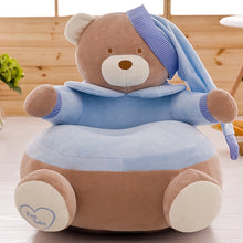 Load image into Gallery viewer, Children Sofa Cover Baby Soft Velvet Armchair Boy Girl Pouf Ottoman Futon Gaming Couch Kids Furniture Cute Plush Teddy Bear Seat