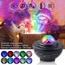 Load image into Gallery viewer, Colorful Starry Sky Galaxy Projector Nightlight Child Blueteeth USB Music Player Star Night Light Romantic Projection Lamp