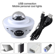 Load image into Gallery viewer, Colorful Starry Sky Galaxy Projector Nightlight Child Blueteeth USB Music Player Star Night Light Romantic Projection Lamp
