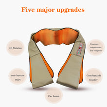 Load image into Gallery viewer, Kneading Massage Shawl hiatsu Back Neck Shoulder Body Massager Infrared Heated Car Home Massager