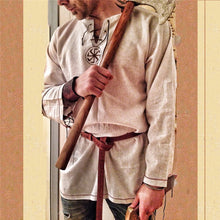Load image into Gallery viewer, Knight Cosplay Medieval Costume Tunic Halloween Costumes for Men Adult Viking Pirate Disguise Fancy Clothing Carnival Shirts