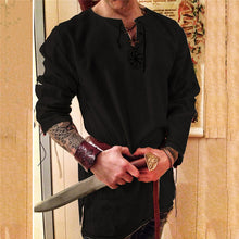Load image into Gallery viewer, Cosplay Medieval Costume Tunic Halloween Costumes for Men Adult Viking Pirate Disguise Fancy Clothing Carnival Shirts