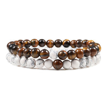 Load image into Gallery viewer, Couples Distance Beads Bracelet Classic Black Matte Green Malachite Bracelets Suitable Women Men Yoga Elastic Strand Jewelry