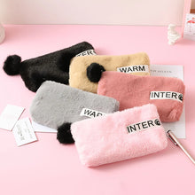 Load image into Gallery viewer, Pencil Case Cute Plush Penal for Girls Boys Zipper Makeup Purse Pouch Stationery School Supplies