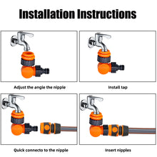 Load image into Gallery viewer, Faucet Quick Connectors Rotatable Water Tap Splitter 1/2" 3/4" 1" Thread Adapter Garden Farm Irrigation Car Wash Swivel Joints
