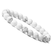 Load image into Gallery viewer, Beaded Bracelet 8mm Natural Stone Beads Men's Gorgeous Semi-Precious Black Onyx Lava Tiger Eye Healing For Women Men Jewelry