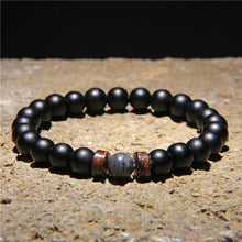 Load image into Gallery viewer, Beads Bracelet for Men Natural Volcanic Stone Bead Tibetan Buddha chakra Lava Stone Diffuser Bracelets Men Fashion New Jewelry