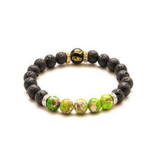Load image into Gallery viewer, Beads Bracelet for Men Natural Volcanic Stone Bead Tibetan Buddha chakra Lava Stone Diffuser Bracelets Men Fashion New Jewelry
