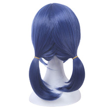 Load image into Gallery viewer, Synthetic Hair Marinette Cosplay Wig Dark Blue Double Ponytails Straight Halloween Heat Resistant Women Wigs