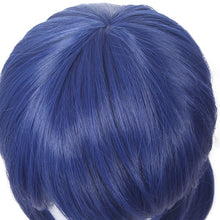 Load image into Gallery viewer, Synthetic Hair Marinette Cosplay Wig Dark Blue Double Ponytails Straight Halloween Heat Resistant Women Wigs