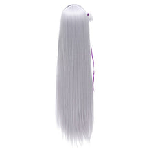 Load image into Gallery viewer, L-email wig Synthetic Hair Re: Life in a Different World from Zero Emilia Cosplay Wigs Long Sliver Straight Women Cosplay Wigs
