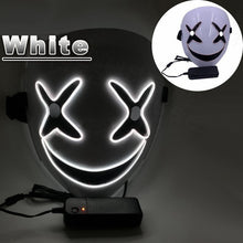 Load image into Gallery viewer, LED Halloween Mask Scary Glowing Mask Cosplay Party Costume Boys Girls Halloween Decoration Luminous Mask with 3 Lighting Modes